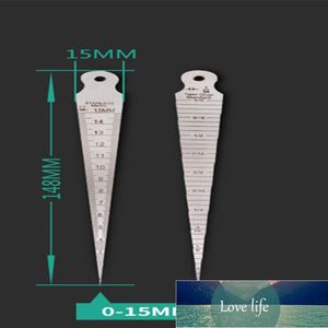 1-15mm Liniaal Lassen Inspectie Rvs Lassen Taper Gauge Wedge Feeler Metric Imperial Measing Tool Factory Prijs Expert Design Quality Nieuwste Stijl