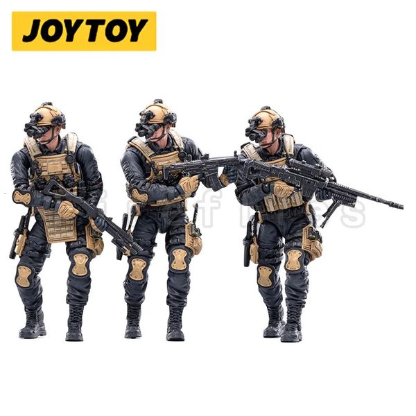 1/18 Joytoy Action Figure 3PCS / Set Hardcore Pap Forces Special Anime Collection Model Toy 240430