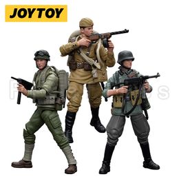 1/18 Joytoy Action Figuur Hardcore WWII Wehrmacht Sovjet Infanterie United States Army Anime Model Toy 240328