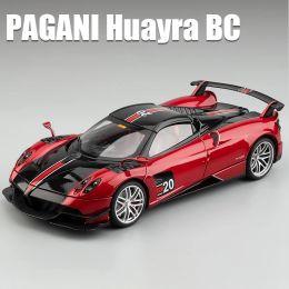 1:18 PAGANI HUAYRA BC SUPERCAR Legering auto Diecasts speelgoedvoertuigen Auto model Model geluid en licht terugtrekking auto speelgoed voor kindercadeaus