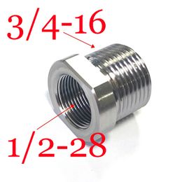 1/2-28 Female Naar 3/4-16 Mannelijke Brandstoffilter Rvs Draad Adapter voor Napa 4003 Wix 24003 1/2*28 Solvent Trap Converter