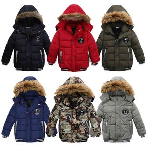 1 2 3 4 5 6 ans garçons veste hiver lourd enfants coupe-vent veste garder au chaud résister au froid grave vêtements d'extérieur pour enfants J220718