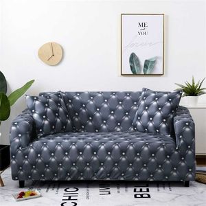 1/2/3/4-zits Geometrische Sofa Cover Elastische Stretch Moderne Stoel Bank S Voor Woonkamer Meubelbeschermer 1PC 211207