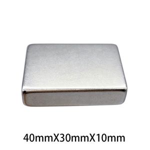 1/2/3/5 stcs 40x30x10mm Neodymium -magneet N35 40 mm x 30 mm x10 mm Ndfeb MAGNETS Blokkeer sterk permanent magnetisch imanes blok