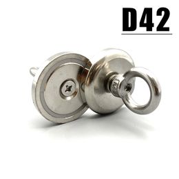 1/2/3 / 5pcs MAGNANTS DE SALAGE DE SALVAGE D42 NDFEB MATERIE MATEAUX MAGNET D42MM