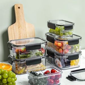 1/2/3 Grid Bento Lunch Box Food Storage Containers met afdichtingsdeksel vriezer Verse houding vaatwasser oven veilig voor Bento Box Picnic