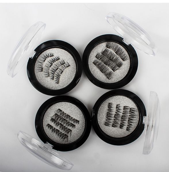 1/2/3 Aimant 3D Faux Cils Magnétiques / Cils Magnétiques Sans Colle À La Main Réutilisable Cils Femmes Maquillage Extension De Cils Faux