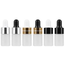 1 2 3 ML mini doorschijnende matte glazen druppelflesje monsterflesje pot cosmetische etherische olie fles container met glazen oogdruppel Ntask