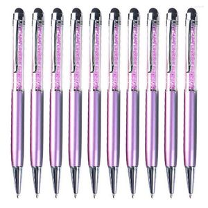 1/2/3 Stylus Touch Pens Ballpoint Signature Prop Multolor Writing Tool Company Business Accessoires Purple