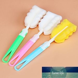 1/2/3pc brosse à biberon à long manche éponge douce amovible bouteille d'eau brosses à tasses en verre outil de nettoyage de cuisine non toxique prix d'usine conception experte qualité dernière