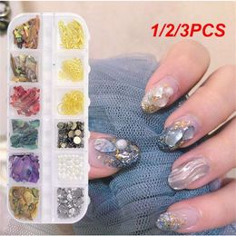 1/2/3 stks abalone shell voor nagels Moeder van parel nagel kunst mica plak zeemeermin glitter vlokken zomerse decoratie manicure