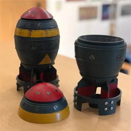 1/2/3PCS Mini Nuke Bomb Opbergdoos Retro Hars Beeldje Desktop Kunst Ambachten Decor voor Thuis slaapkamer Kantoor Tafelblad Decoratie 231225