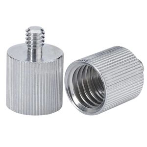 1/2/3 stcs statiefschroefdraadadapter 5/8 vrouwelijk tot 1/4 mannelijke adapter microfoonstand camera statief laser niveau aluminium schroef adapter