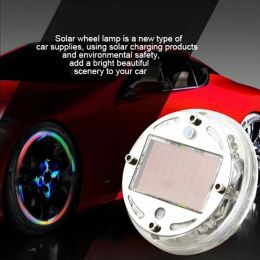1/2/4pcs LED LUMIÈRE Énergie solaire flash flash de voiture de roue
