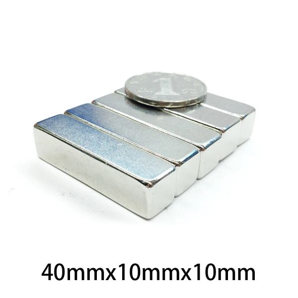 1/2/5/10/15pcs 40x10x10mm Block Awards N35 40 mm x 10 mm x 10 mm aimant en néodyme