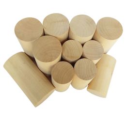 1/2/5/10pcs Cylindre en bois rond pour les sucettes alimentaires d'artisanat et la fabrication de modèles Modèle Dowel Dowel Dowel Building Model Tool