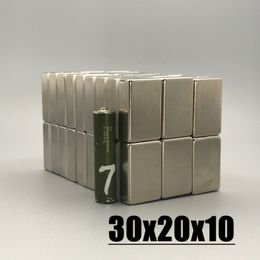 1/2/5 stcs 30x20x10mm neodymium materiaal 30*20*10 mm ndfeb n35 magneten sterke blokmagneet magnetische materialen imanes