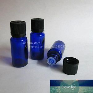 1/2 oz blauw glazen fles met reducer druppelaar, 15 ml cosmetische bulk groothandel opslagflessen potten fabriek prijs expert ontwerp kwaliteit Nieuwste stijl originele status