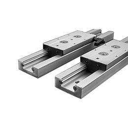 1/2 PCS Guide linéaire à double axe intégré SGR25 a une longueur de 150-1150 mm + Slider SGB25-3 / 4/5 Roues Lock Series