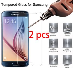 1/2 pièces ! Verre trempé 9H HD verre de protection trempé sur Samsung S7 S6 S5 S4 Mini protecteur d'écran pour Galaxy S3 Neo S2