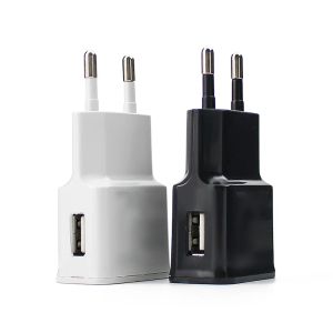 1/2 PORT Universal USB -lader Snel opladen 5V2A Mobiele telefoonlader Power Supply Unit Adapter EU -plug, voor iPhone Android