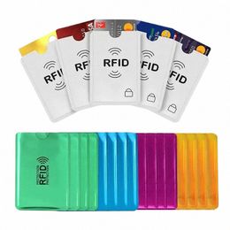 1-20pcs support de carte anti-RFID Blocker lecteur Lock Bank Bank Card Card Card Protecteur Metal Credit Holder Aluminium Case 42ZU #