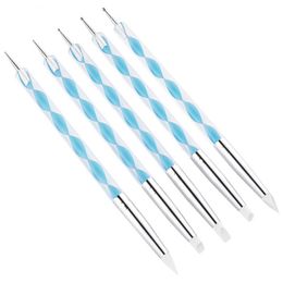 1 ~ 20pcs Double tête art art parstage poncs de forage de nrail outils de pointe outils de peinture à vis