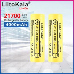 1-20pcs LiitoKala Lii-40A 21700 4000mah Oplaadbare Batterij 3.7V 10C ontlading High Power batterijen Hoge afvoer Batterijen