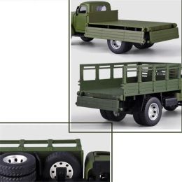 1/24 CA10 Legering Tactische Truck Armored Car Model Militair Personeel Vervoervoertuigen Model Sound Light Kids speelgoed geschenken