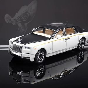 1 24 RR Phantom modèle en alliage de Zinc tirer des voitures jouets moulées sous pression avec son et lumière pour enfants garçon fille cadeau 240219