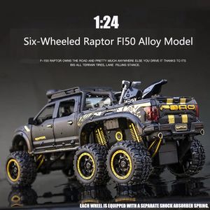 1 24 à échelle technique Raptor Alloy Modèle Diecast Car Véhicule Offroad Toys For Boys Anniversaire Gift Kids Toys Car Collection de voiture 240409