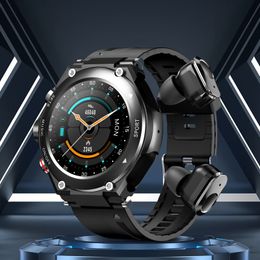 1,28 '' Outdoor Sport Smart Watch, compatible avec iOS et téléphone Android, montre intelligente de fitness avec une interface utilisateur riche et un écran partagé, un cadeau d'anniversaire pour hommes et femmes