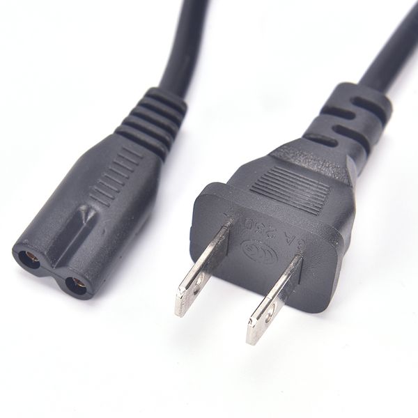 Cable de alimentación de 1,2 M y 2 pines para UE, cables de consola, figura C7, cables AU US UK para Samsung XBOX PS4, portátil, Notebook, LG TV, impresora