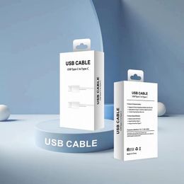 Cables USB tipo C a tipo C de 1,2 M y 3 pies, carga rápida para Samsung Galaxy s10 note 10 Plus, compatible con cables de carga rápida PD con embalaje