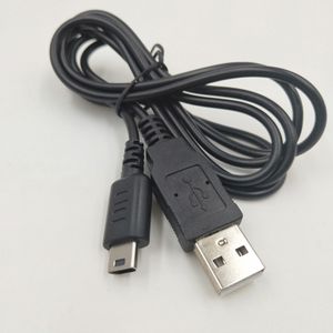 1,2 m zwarte kleur USB-kabels Oplader Oplaadkabel voor Nintendo DS Lite DSL NDSL Data Sync-kabelsnoer