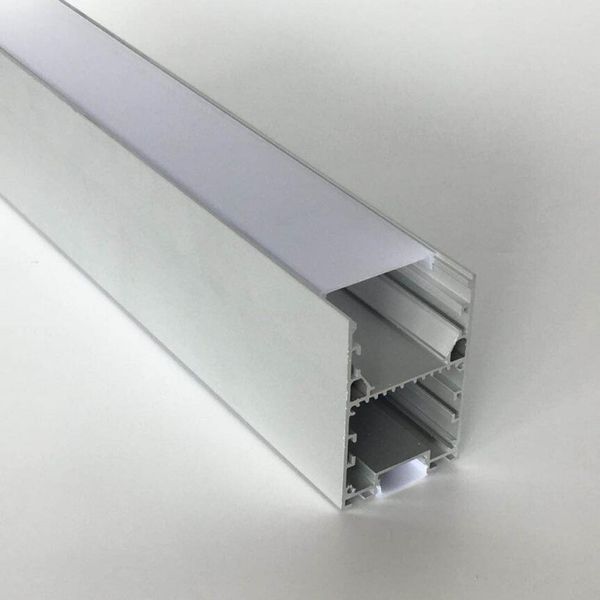 Boîtier profilé en aluminium extrudé LED de grande taille, 1.2 m/pièce, 1.8 m/pièce, utilisation pour bande lumineuse LED, diffuseur PC, livraison gratuite