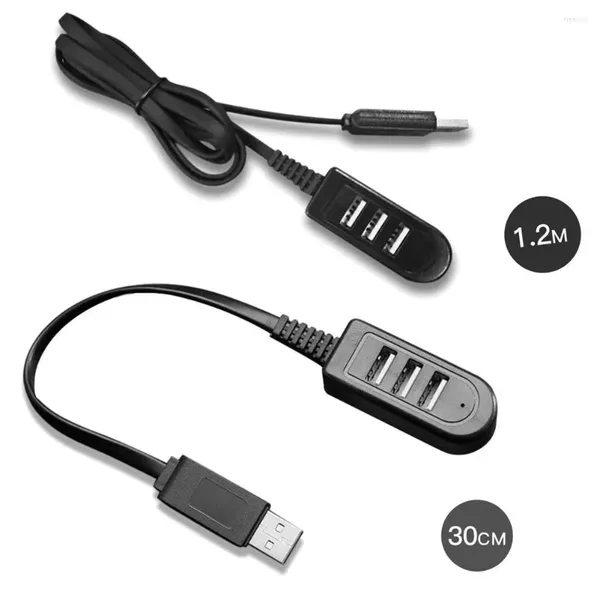 Câble Hub USB 3 de 1.2m, USB2.0, avec adaptateur d'alimentation, Mini 0.3m, pour ordinateur portable, PC portable, extension de données