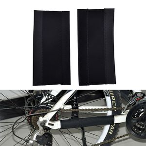 1/2pc Chaîne de vélos Protector Black Cycling Frame Chain Guide de protection Publié Couverture de soins de la chaîne de protection