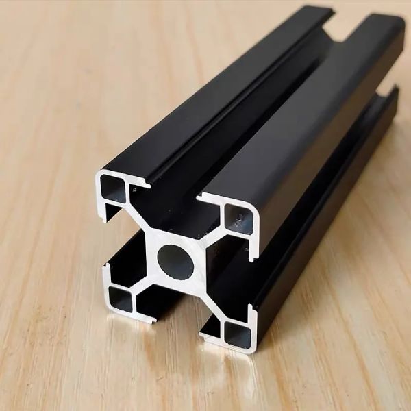 1/2pcs 100 mm-000mm 3030 3060 4040 4080 Negro T-lot T-lot Extrusiones de aluminio Perfiles de aluminio Marco para máquina de grabado con láser CNC