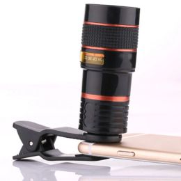 1-2pcs 8x Télescope Zoom Lens pour téléphone 8x Focus Mobile Phone Lens HD Camera Lens externe Zoom Special Effect Lens