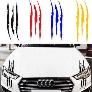 1/2 stks Auto Stickers Reflecterende Monster Claw Marks Scratch Stripe Marks Auto Koplamp Decal Dinosaur Raptor Cratches Decor