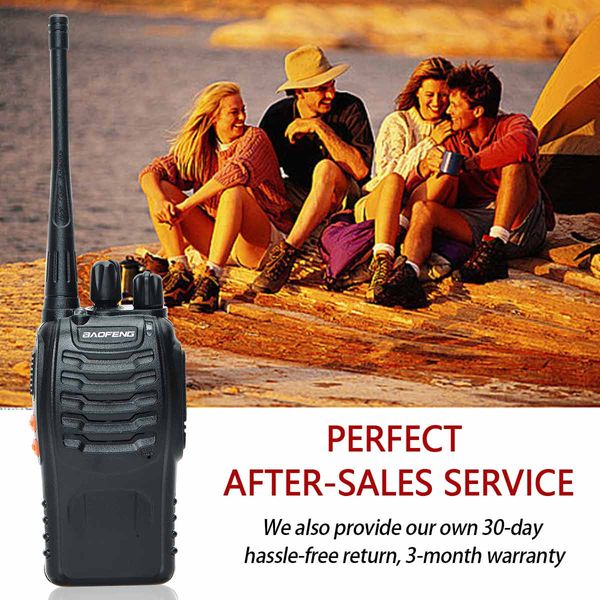 1 / 2pcs Baofeng BF-888S Walkie Talkie 888S UHF 5W 400-470MHz BF888S BF 888S H777 Long Radio à deux voies pour Hunting Hotel