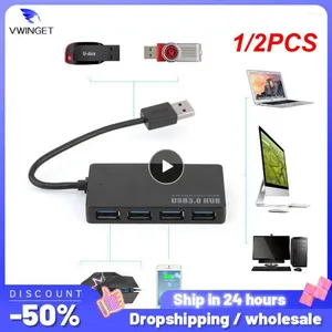 1/2 PIÈCES Haute Vitesse USB 3.0 HUB Multi Répartiteur 4 Ports Extenseur Plusieurs Accessoires Informatiques Pour Ordinateur Portable