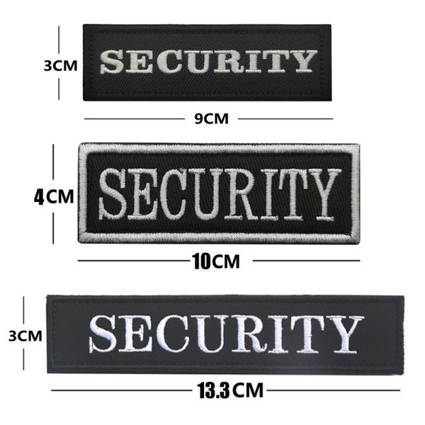 1/2pcs Agent d'application de la sécurité Patches brodées