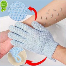 1/2 pièces douche bain gommage gants pour éplucher gants exfoliants mitaine douche Massage corps éponge lavage corps peau hydratant SPA
