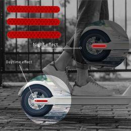 1/2set Roue arrière avant Couverture de pneu de protection Autocollant réfléchissant la coque de protection pour Xiaomi Mijia M365 Pièces de skate de scooters électriques