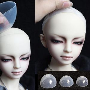 1/3 1/4 1/6 1/12 BJD Silicone Headgear pour BJD Doll Silica Gel Hair Wigs Couvrir 6 tailles pour choisir