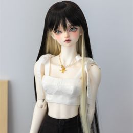 1/3 1/4 1/6 1/8 Long Stryy Style Hair Temperature Wire Bjd Doll Wig Yosd MSD SD ACCESSOIRES DE TWO COULLES