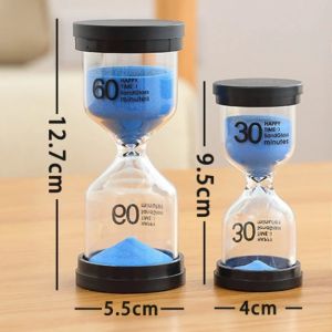 1/3/5/10/10/30/60 zandloper Minutes Sand kijken Sandglass Timer Watch Cadeau Kinderen Sand Timer Hour Home Decoratie