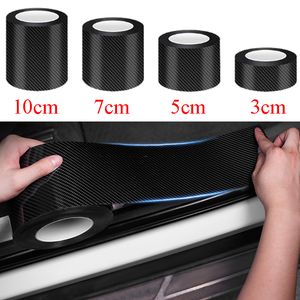 1/3/5/7 / 10m Carbon Fiber Protector Strip Sticker Auto Bumper Deur Sill Bescherming Anti-Stepsing Auto Decoration Tape 3D